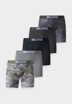 Hollister Co. SPORT CAMO 5 PACK - Μποξεράκια - black