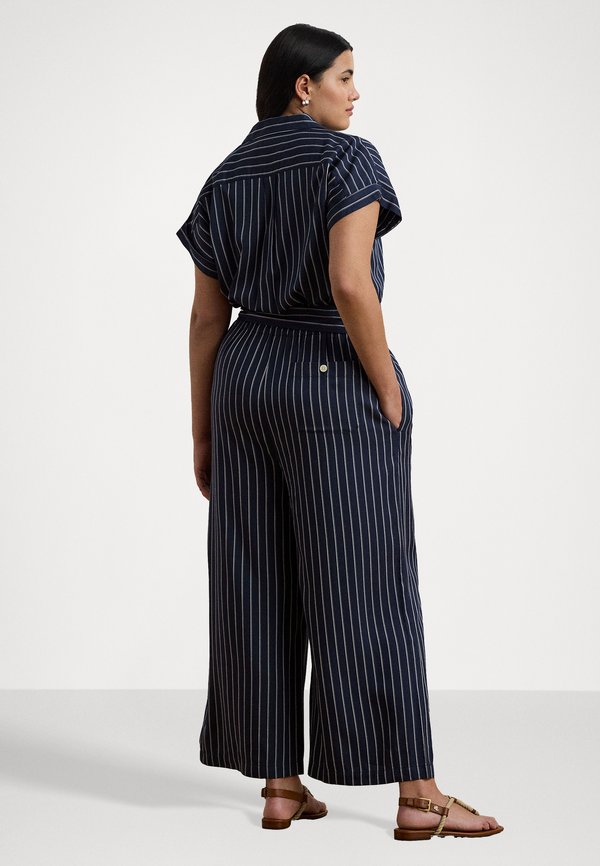 STRIPED BELTED TWILL WIDE-LEG JUMPSUIT - Jumpsuit2