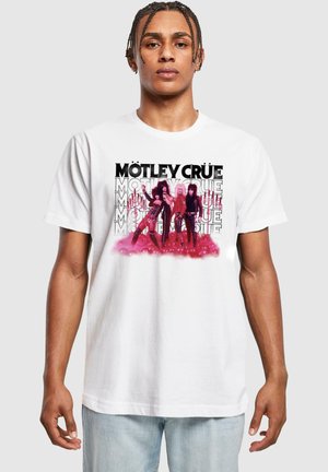 Merchcode MOTLEY CRUE - T-shirts med print - white