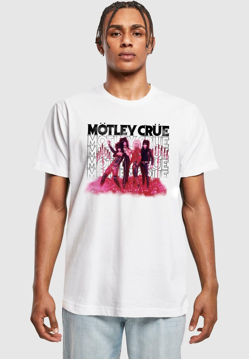 Merchcode MOTLEY CRUE - T-shirts med print - white