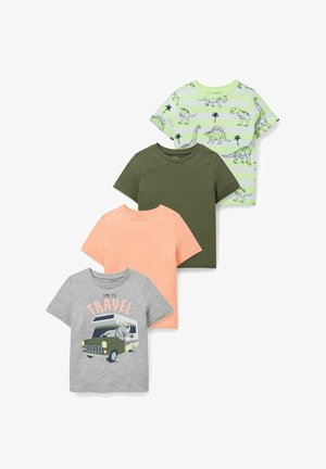 4 PACK - T-shirt print - hellgrau melange