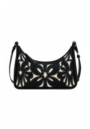 FLORAL  - Borsa a tracolla - black