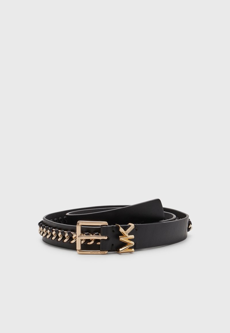 MICHAEL Michael Kors BELT WITH CHAIN Gürtel black/gold/schwarz Zalando.at