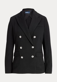 DOUBLE BREASTED KNIT BLAZER - Blazer - black
