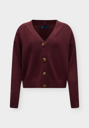 GAP, COTTON  BARREL SLV CARDIGAN - Gilet - noir red 3