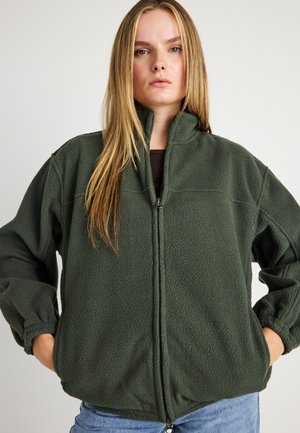 JACKET - Fleecetakki - dark khaki green