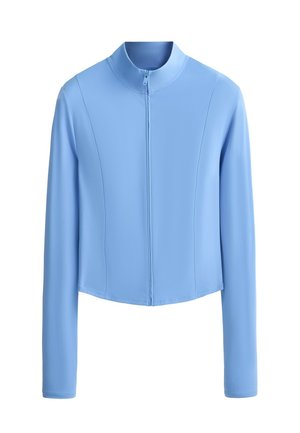 OYSHO, SHORT LIGHT TOUCH TECHNICAL JACKET - Veste de survêtement - blue