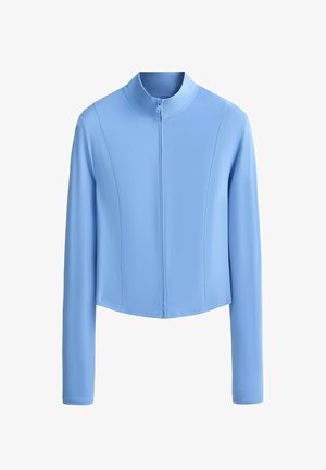 OYSHO, SHORT LIGHT TOUCH TECHNICAL JACKET - Veste de survêtement - blue