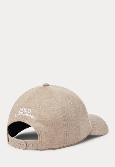 Polo Ralph Lauren DOUBLE KNIT JACQUARD BALL CAP - Sapka - dark taupe heather