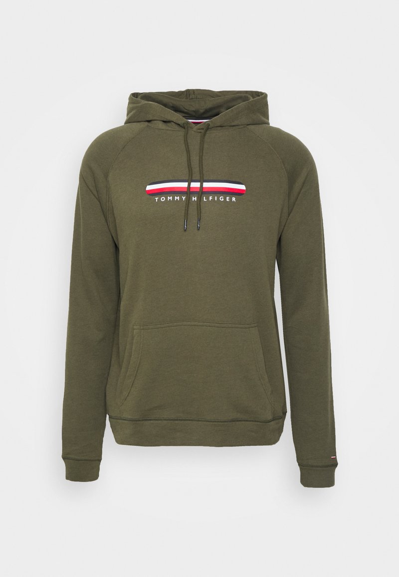 Tommy Hilfiger OH HOODIE - Parte de cima do pijama - army green