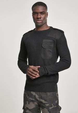 Strickpullover - black