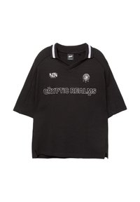 WITH TEXT - Piké - black