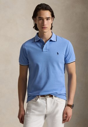 CUSTOM SLIM FIT MESH POLO SHIRT - Polokošeľa - bristol blue