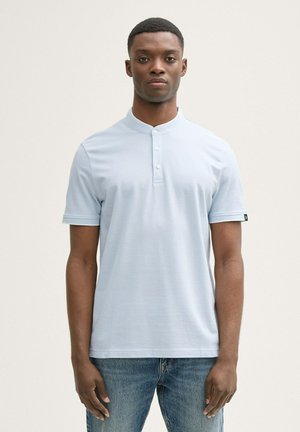 MIT STEHKRAGEN - T-shirt basique - light blue grey white two tone