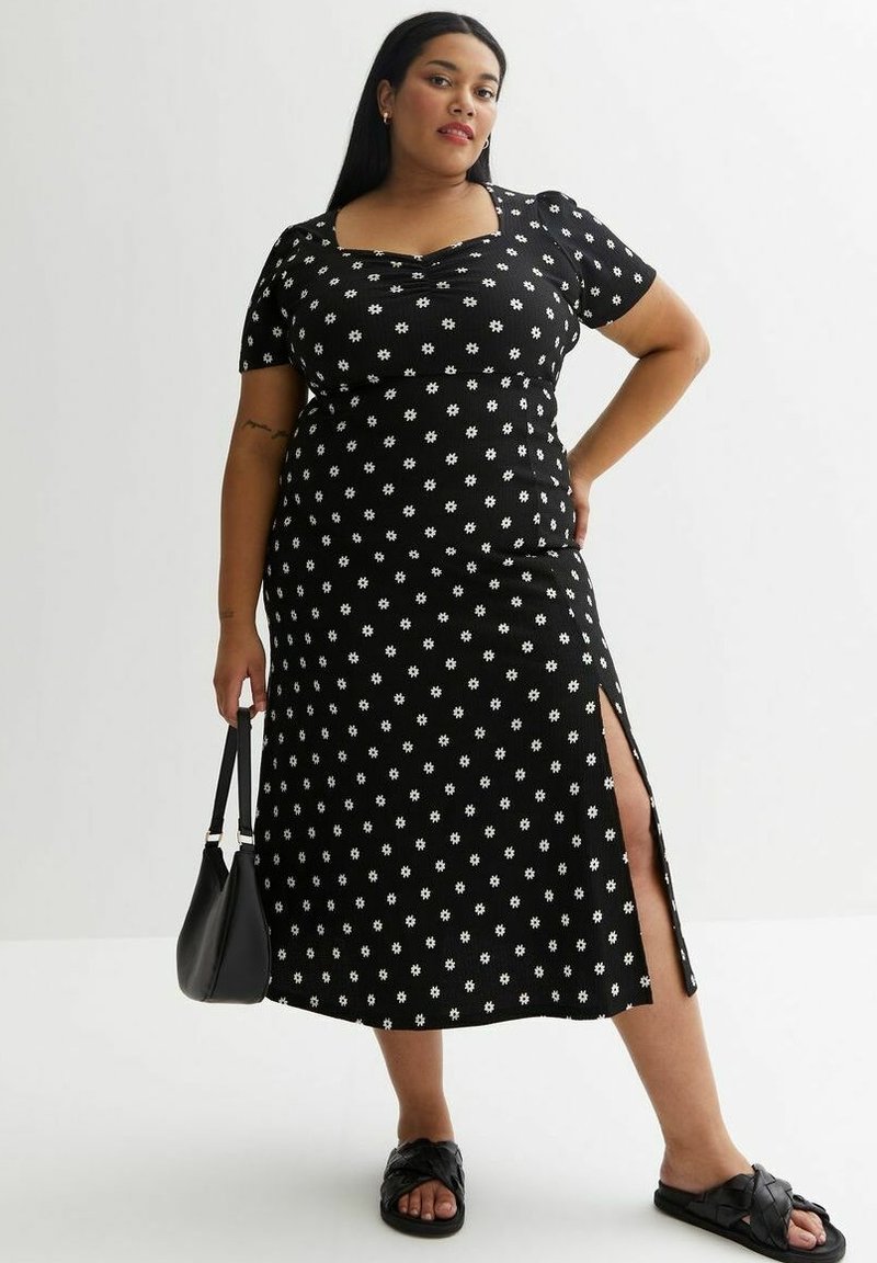 New Look Curves Jerseyjurk zwart