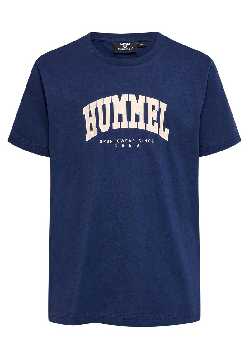 Hummel HMLFAST  - T-shirt med print - black iris