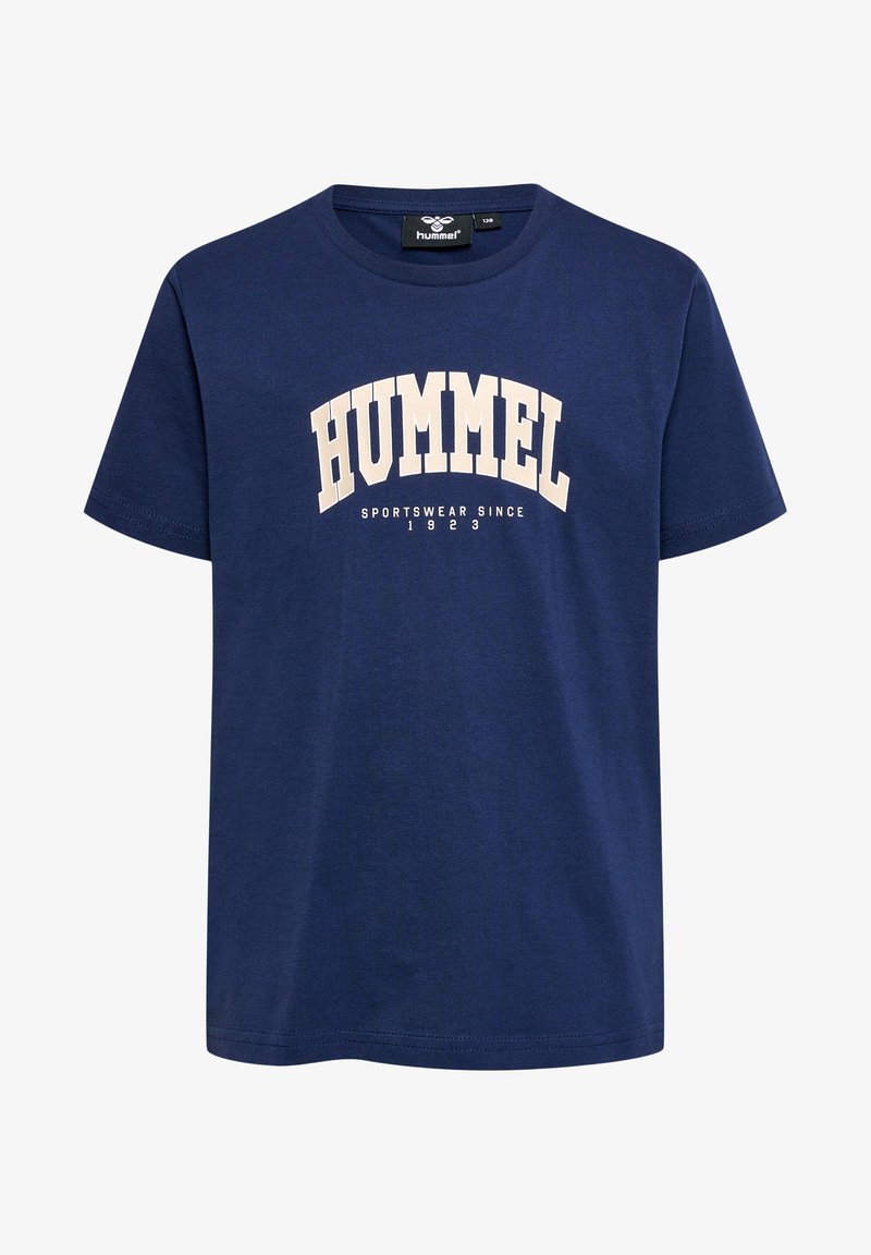 Hummel HMLFAST - T-shirt imprimé - black iris