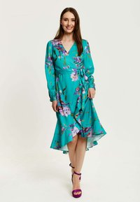 Liquorish FLORAL PRINT - Day dress - green