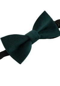 Žalsvas kordurovo peteliškė su tekstūruota faktūra, viduryje su mazgu ir juodu elastiniu dirželiu patogiam tvirtinimui.