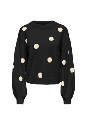 ONLY, ONLRICA DETAIL O NECK  - Jumper - black