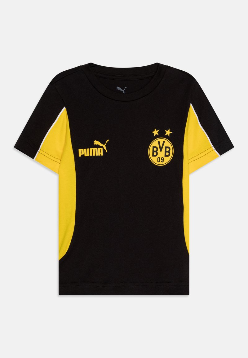 Puma - BVB BORUSSIA DORTMUND ARCHIVE TEE JR UNISEX - Klubruházat - black/faster yellow, Nagyítás