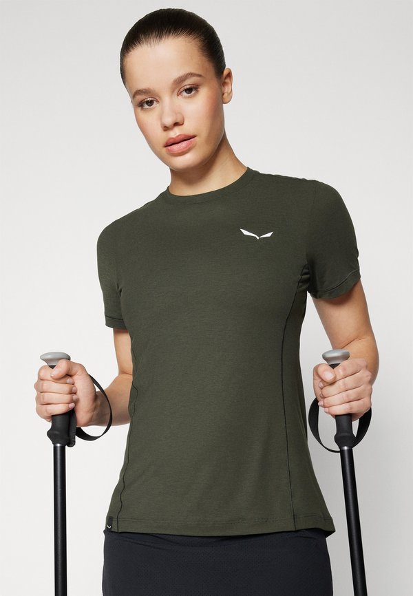 PUEZ - Sports T-shirt - dark olive2