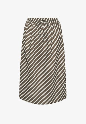 Yours Clothing, WOMEN'S MAXI SKIRTS - A-snit nederdel - brown