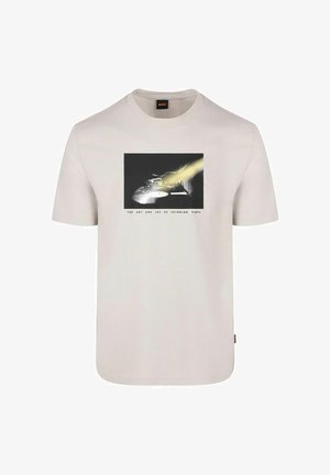 HUGO, T-SHIRT TE DJ GREY - T-shirt print - grijs