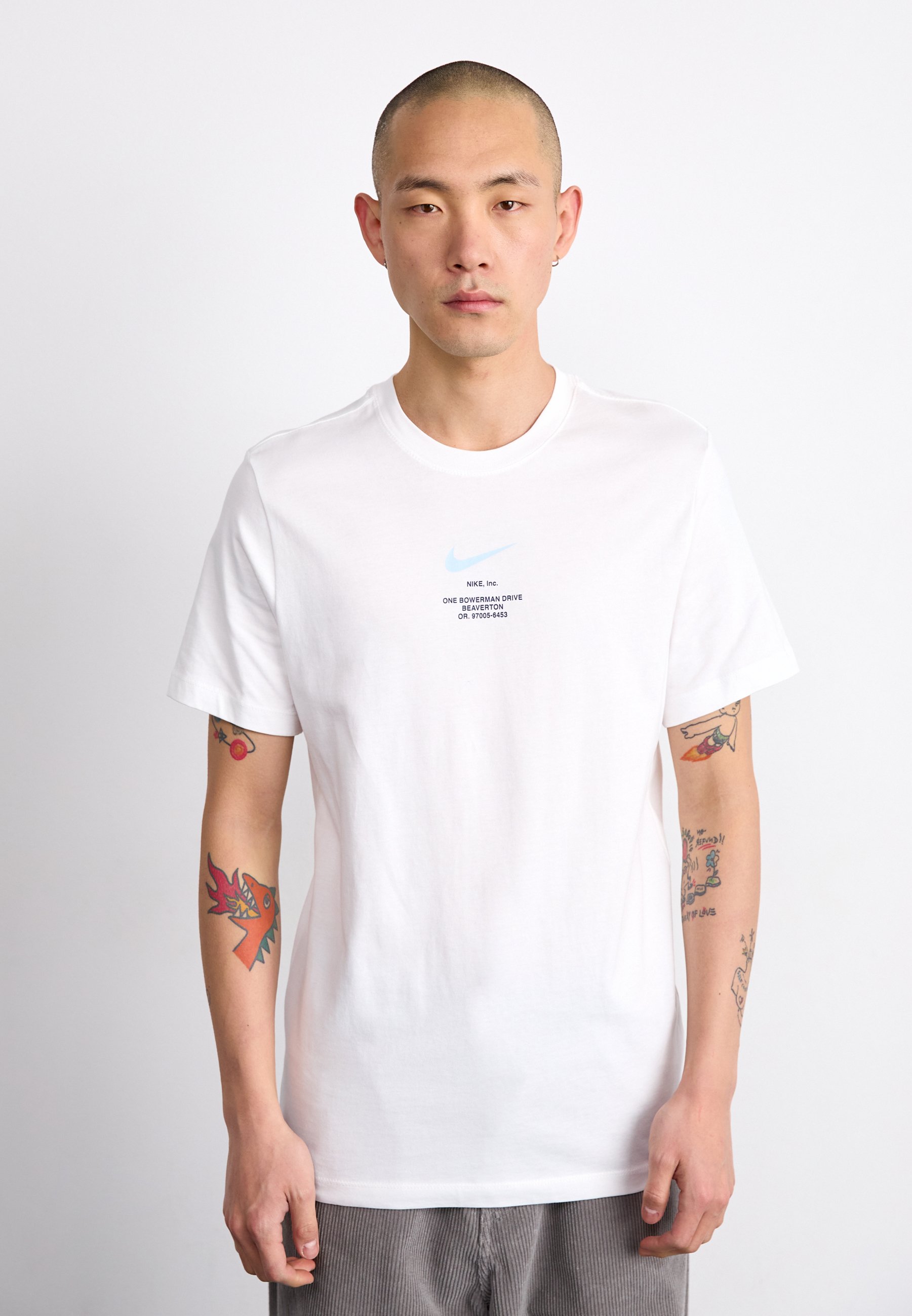 nike blue and white t shirt