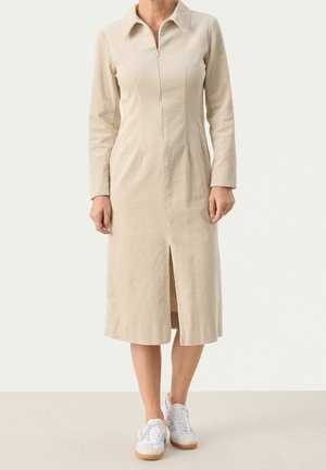 Robe chemise - beige
