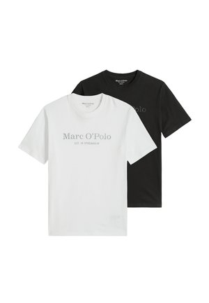 Due T-shirt del marchio Marc O'Polo, una bianca e una nera, entrambe con maniche corte e collo rotondo.