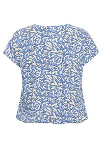 Kaffe Curve JENN - Blúzka - blue white graphic animal