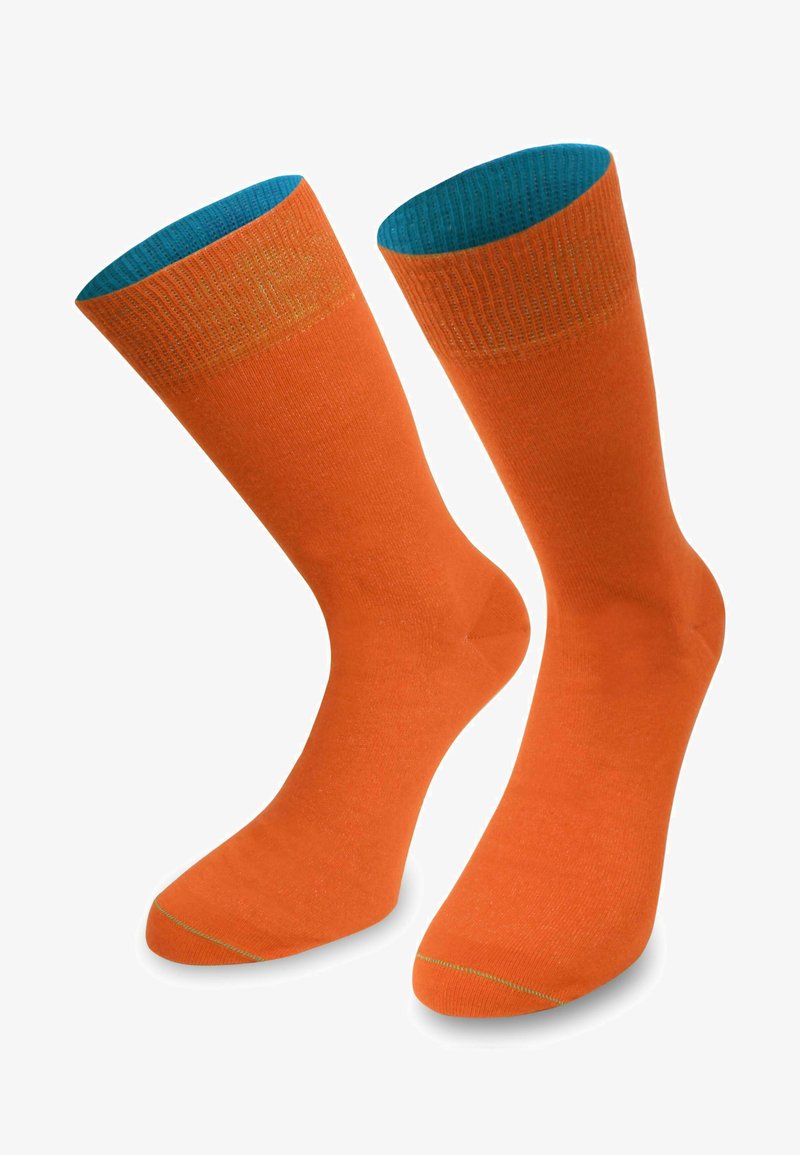 Normani MID CUT SOCKS BI-COLOR - Socken - orange/türkis