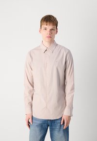Calvin Klein THIN STRIPE STRETCH SLIM - Kauluspaita - stonehenge