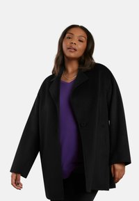 DOUBLE FACED  - Cappotto corto - black