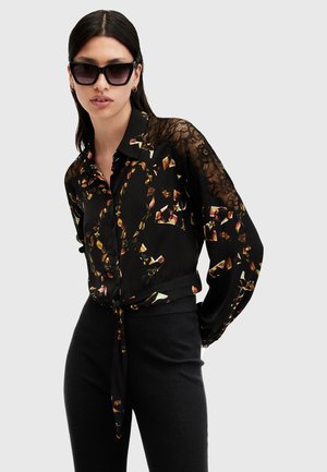 LEN - Button-down blouse - black