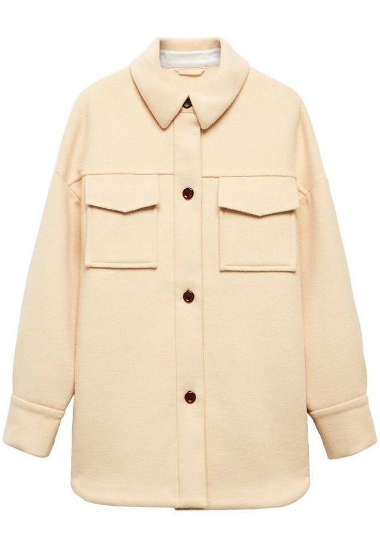 Mango Overhemdblouse lichtgeel Mango Overhemdblouse lichtgeel