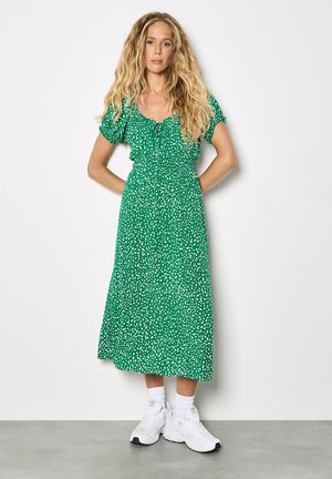 SPOT PRINT MILKMAID MIDI  - Robe de jour - green
