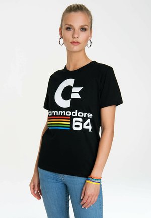COMMODORE - Print T-shirt - schwarz