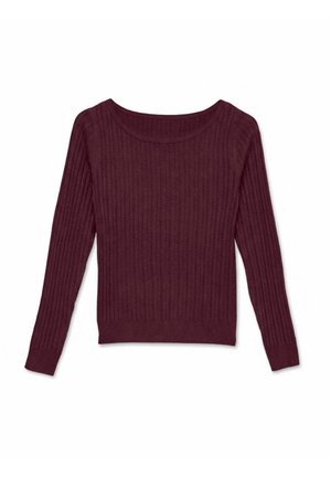 Vero Moda, KNITTED TOP AWASHLIE KNIT TOP - Pullover - winetasting
