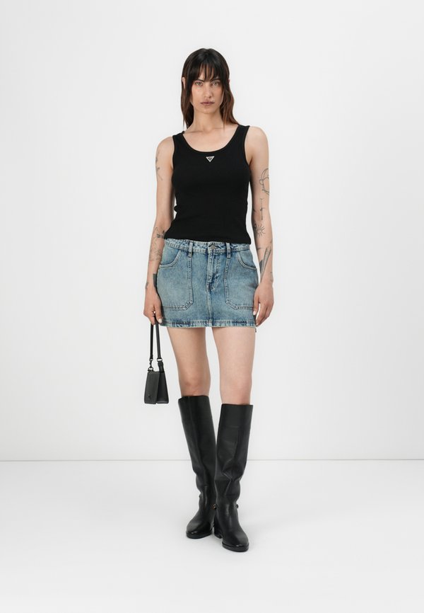 GO SIDE ZIP SKIRT - Mini skirt4