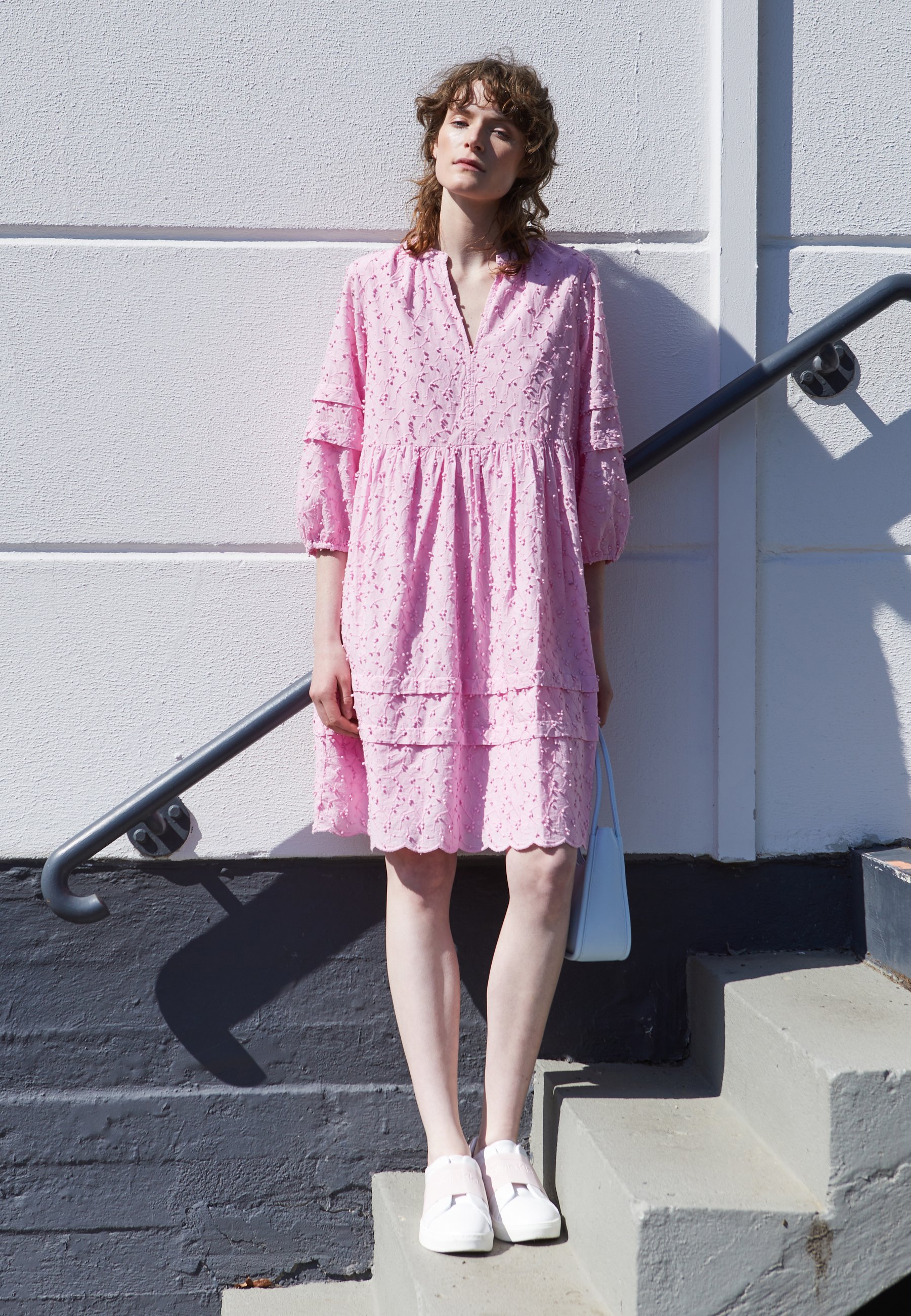 Selected Femme KNEE DRESS - Robe de jour - lilac sachet/rose - ZALANDO.FR