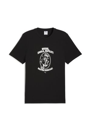 GRAPHIC WATER - T-shirt imprimé - black