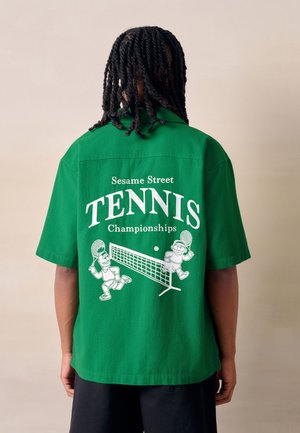 Next, REGULAR FIT - PRINT SHORT SLEEVE SHIRT . - Shirt - green sesame