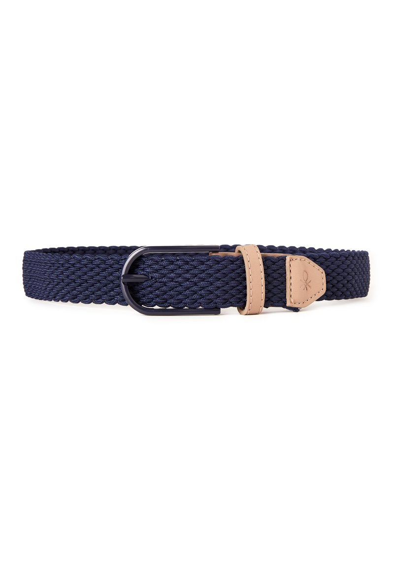 United Colors of Benetton ELASTIC - Cinturón trenzado - blue/azul ...