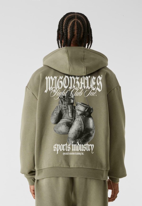 HEAVY - KNOCKOUT KINGS - Kapuzenpullover - paleolive