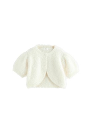 REGULAR FIT - SHORT SLEEVE - Strickjacke - ecru