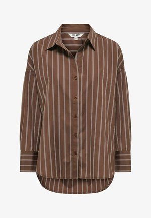 ONLY, ONLOREGON ALVA LS REG SHIRT NOOS WVN - Chemisier - potting soil