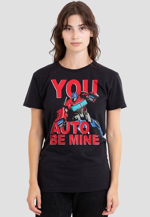 TRANSFORMERS YOU AUTO BE MINE - Print T-shirt - black