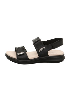 Sandals - metallic black